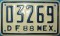 Nummernschilder / Kfz-Kennzeichen Mexiko 1988 1980er Distrito Federal
