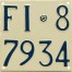 Nummernschilder / Kfz-Kennzeichen Italien 1949 1940er