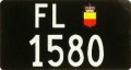 Nummernschilder / Kfz-Kennzeichen Liechtenstein 1974 1970er