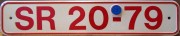 Nummernschilder / Kfz-Kennzeichen DDR 1953 1950er