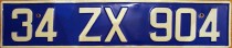 Nummernschilder / Kfz-Kennzeichen Türkei 1962 1960er
