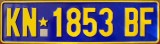 Nummernschilder / Kfz-Kennzeichen Kongo, Dem.-Rep. (Zaire) 1997 1990er