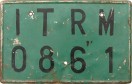 Nummernschilder / Kfz-Kennzeichen Mali, Republik 1960 1960er