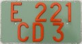 Nummernschilder / Kfz-Kennzeichen Frankreich 1965 1960er CD E = OECD