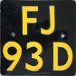 Nummernschilder / Kfz-Kennzeichen Niederlande 1982 1980er