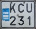 Nummernschilder / Kfz-Kennzeichen Schweden 1972 1970er