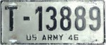 Nummernschilder / Kfz-Kennzeichen Deutschland 1946 1940er US