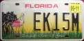 Nummernschilder / Kfz-Kennzeichen USA 1998 1990er Florida FL