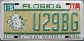 Nummernschilder / Kfz-Kennzeichen USA 1997 1990er Florida FL