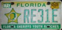 Nummernschilder / Kfz-Kennzeichen USA 1998 1990er Florida FL