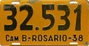 Nummernschilder / Kfz-Kennzeichen Argentinien 1938 1930er Neuquen