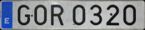 Nummernschilder / Kfz-Kennzeichen Spanien 2000 2000er