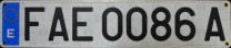 Nummernschilder / Kfz-Kennzeichen Spanien 2000 2000er