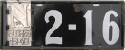 Nummernschilder / Kfz-Kennzeichen Uruguay 1940 1940er Flores