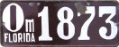 Nummernschilder / Kfz-Kennzeichen Uruguay 1930 1930er Florida