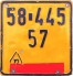 Nummernschilder / Kfz-Kennzeichen Israel 1980 1980er