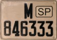 Nummernschilder / Kfz-Kennzeichen Spanien 1927 1920er Taxi