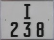Nummernschilder / Kfz-Kennzeichen Spanien 1927 1920er Sidi Ifni