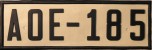 Nummernschilder / Kfz-Kennzeichen Spanien 1927 1920er Africa Occidental