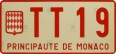 Nummernschilder / Kfz-Kennzeichen Monaco 1978 1970er