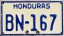 Nummernschilder / Kfz-Kennzeichen Honduras 1973 1970er Gov