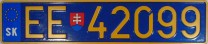 Nummernschilder / Kfz-Kennzeichen Slowakei 2004 2000er CD