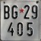 Nummernschilder / Kfz-Kennzeichen Jugoslawien 1961 1960er