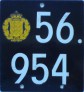 Nummernschilder / Kfz-Kennzeichen Dänemark 1976 1970er
