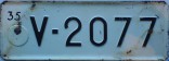 Nummernschilder / Kfz-Kennzeichen Finnland 1935 1930er