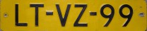 Nummernschilder / Kfz-Kennzeichen Niederlande 1977 1970er