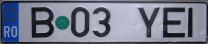 Nummernschilder / Kfz-Kennzeichen Rumänien 2007 2000er