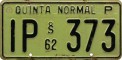 Nummernschilder / Kfz-Kennzeichen Chile 1962 1960er