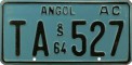 Nummernschilder / Kfz-Kennzeichen Chile 1964 1960er