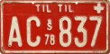 Nummernschilder / Kfz-Kennzeichen Chile 1978 1970er