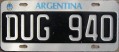 Nummernschilder / Kfz-Kennzeichen Argentinien 1995 1990er