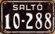 Nummernschilder / Kfz-Kennzeichen Uruguay 1950 1950er Salto