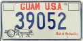 Nummernschilder / Kfz-Kennzeichen Guam 1983 1980er