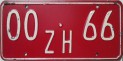 Nummernschilder / Kfz-Kennzeichen Kuba 1974 1970er