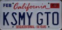 Nummernschilder / Kfz-Kennzeichen USA 1998 1990er california ca