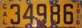 Nummernschilder / Kfz-Kennzeichen USA 1915 1910er california ca