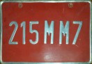 Nummernschilder / Kfz-Kennzeichen Marokko 1960 1960er