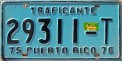 Nummernschilder / Kfz-Kennzeichen Puerto Rico 1975 1970er