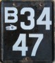Nummernschilder / Kfz-Kennzeichen Dänemark 1930 1930er B = Fredericsborg