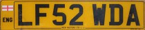 Nummernschilder / Kfz-Kennzeichen Großbritannien 2001 2000er