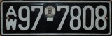 Nummernschilder / Kfz-Kennzeichen Deutschland 1948 1940er Amerikanisch (Nord)Württemberg