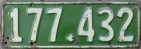 Nummernschilder / Kfz-Kennzeichen Neuseeland 1938 1930er