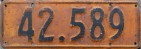 Nummernschilder / Kfz-Kennzeichen Neuseeland 1939 1930er