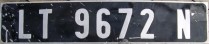 Nummernschilder / Kfz-Kennzeichen Kamerun 1985 1980er