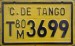 Nummernschilder / Kfz-Kennzeichen Chile 1980 1980er