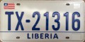 Nummernschilder / Kfz-Kennzeichen Liberia, Republik 2010 2010er Taxi